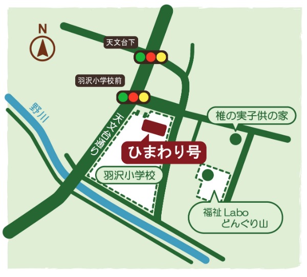 羽沢小学校の地図