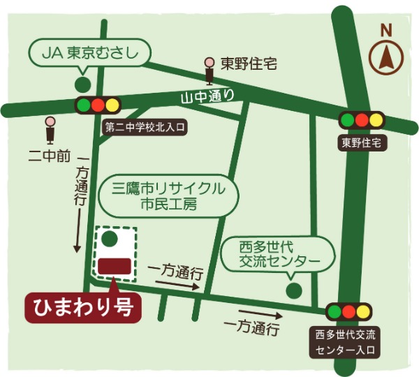 東野住宅の地図