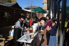 カフェサービスのようす