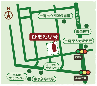 深大寺公園の地図