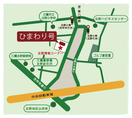 北野情報コーナー地図