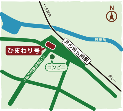 井の頭公園駅前広場の地図