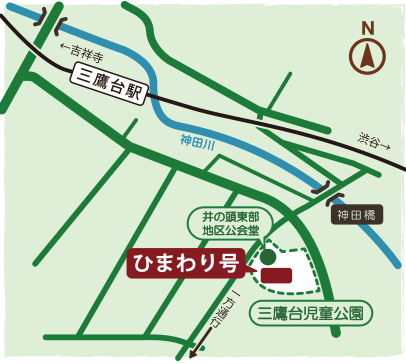 三鷹台児童公園の地図