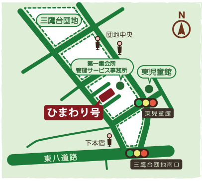 三鷹台団地の地図